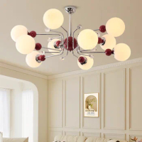 Nordic living room ceiling lamp multi head branched chandelier magic bean lamp ceiling lamp multi head ceiling