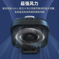 USB風扇 OPOLAR/自迭 usb充電風扇超長續航靜音小風扇充電型小宿舍夾式床上2W毫安8寸大風力電風扇學生家用辦公