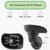 For Samsonite W333 Universal Wheel Trolley Case Wheel Replacement Luggage Pulley Sliding Casters Slient Wear-resistant Repair