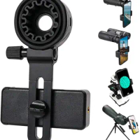 Universal Telescope Phone Adapter Mount Compatible Binoculars, Monocular, Microscope, Spotting Scope, Telescope