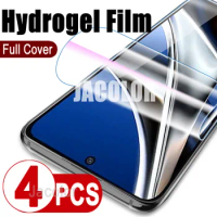 4Pcs Hydrogel Film Screen Protector For Xiaomi Poco X4 GT X3 Pro NFC Screen Protector Gel Film Xiomi Little X4GT X4Pro 5G X3Pro