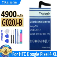 YKaiserin Replacement Battery G020J-B G020JB for Google Pixel 4 XL Pixel4XL 4900mAh Rechargeable Batterie Warranty 2 Years