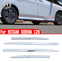 For NISSAN SERENA C28 2023 2024 Car Accessories Side Door Body Trim Molding Decoration Stickers