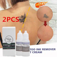 2pcs Painless Pigment Fading Agent Tattoo Ink Remover Fast Correction Cream Texture Remover Supplies Tattoo Tattoo Smooth Serum
