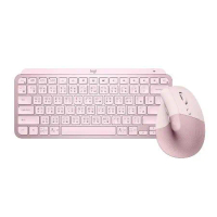 【Logitech 羅技】MX KEYS Mini 無線智能鍵盤 搭 LIFT 人體工學垂直滑鼠(玫瑰粉)*
