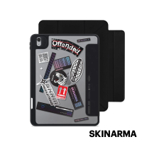 【Skinarma】iPad Air 10.9/Pro 11吋 Henko Logo可拆蓋帶筆槽平板保護套-黑