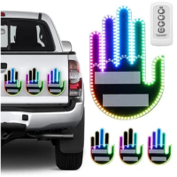 Middle Finger Gesture Light for Car LED Hand Gesture Sign Light Funny  Warning Light with Remote for Rear Window - AliExpress