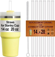 6-Pack Straws for Stanley Cup 40 OZ Replacement Straw for Stanley 40OZ Tumbler Accessories ReusableD