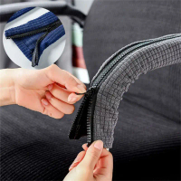 【HOT stock chair cover】 1 Pair Universal Solid Color Elastic Zip Armrest Covers Spandex Armrest Comp