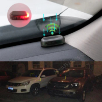 Car Solar Power simulate Alarm LED Light Stickers for Toyota alphard Tundra PRADO 4Runner Avensis Aygo REIZ car accessories