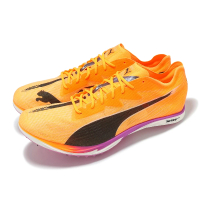 【PUMA】競速跑鞋 Mid Distance Nitro Elite 3 男鞋 橘 紫 可拆式鞋釘 氮氣中底(311855-01)