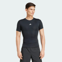 【adidas 愛迪達】TECHFIT 短袖上衣 T恤 吸濕排汗 男 JE6698