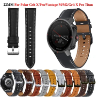 Watch Strap For Polar Vantage M M2 Leather Wristband Grit X/X Pro Titan Sport Bracelet Smart Watch COROS APEX Pro/46mm 22mm Band