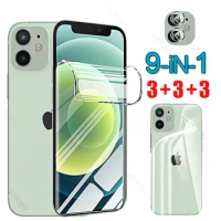 Hydrogel Film for Apple IPhone 12 Mini Screen Protector Back Clear Soft for IPhone 12mini 5.4" A2399 Lens Glass Anti-Fingerprint