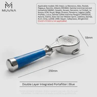 MUVNA Satan Bottomless Integrated Portafilter 58mm E61 Double Layer Blue