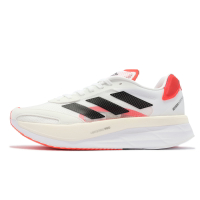 adidas 競速跑鞋 AdiZero Boston 10 M 男鞋 白 黑 紅 輕量 透氣 支撐 路跑 愛迪達 FY4079
