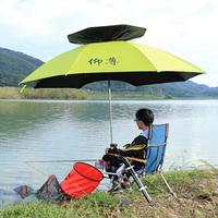 仰尊年新釣魚傘2.2米/2.4米雙層萬向防雨防風防曬加厚垂釣傘
