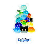 Genshin Impact special monsters Slimes Tower Anemo Cryo Electro Geo Hydro Pyro Dendro acrylic standee figurines cake topper