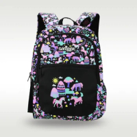 Australia Smiggle Original Children's Schoolbag Girl Backpack Black Unicorn Kawaii School Supplies 16 Inches 7-12 Years Old