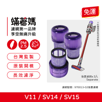 【Mitewithmom 著媽】濾網3入優惠組(適用Dyson 戴森 V11 SV14 SV15 吸塵器 Absolute Pro Fluffy Extra)