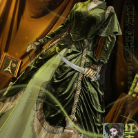 Anime Identity V Scarlett Bloody Queen Mary Elegant Dress Party Uniform Cosplay Costume Women Halloween Free Shipping 2021 New.