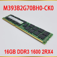 1Pcs 16GB 16G For Samsung RAM DDR3 1600 2RX4 PC3-12800R Server Memory M393B2G70BH0-CK0