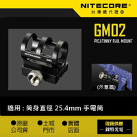 【NITECORE】最新款 GM02 (公司貨) 手電筒戰術夾具 魚骨 SRT7 MH25 MH12 P10 P12