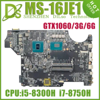 KEFU MS-16JE1 Mainboard For MSI GV62 R8E MS-16JE Laptop Motherboard With i7-8750H i5-8300H CPU GTX1060/V3G/V6G GPU Fast Shipping