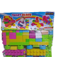 [A&D] Mainan Blok Susun Smart Block Isi 40 Pcs