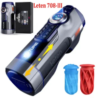 Newest Leten 708-III Male Masturbator Automatic Piston Telescopic Vagina Vibrator Heating Sucking blowjob Moaning Oral Sex Toys
