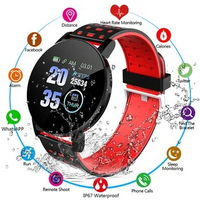 119Plus Smart Watch Blood Pressure Sport Tracker Waterproof Bluetooth Smart Bracelet Heart Rate Monitoring For Android Ios