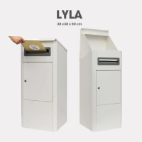 Outdoor Parcel Delivery Drop Box Letter Box HDB Corridor Office Waterproof Lockable with key Heavy D