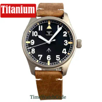 Tandorio Anti-allergic Titanium Diving Automatic Watch for Men NH35A PT5000 Movement 20BAR Water Resist Sapphire Crystal 39mm