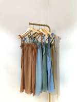 Gisel Series | Daster Baju Dinas Malam Nerawang Polos Murah Kekinian Bali Tali Pundak Bahan Ceruty T