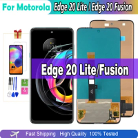 100% Tested 6.7" Original For Motorola Edge 20 Fusion Lcd For Motorola Edge 20 Lite LCD XT2139-1 Display Touch Screen Digitizer