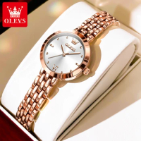 OLEVS 9992 Quartz Fashion Watch Gift Stainless Steel Watchband Round-dial