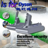 for Dyson V6 V7 V8 V10 Battery Series SV07 SV09 SV10 SV12 DC62 Absolute Fluffy Animal Pro Rechargeable BateriaCord-Free Vacuum