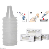 100Pcs Disposable Ear Thermometer Earmuff Covers Replacement Len Universal Probe Machine Cap Baby Health Care Ear Syringe Refill
