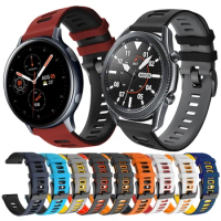 Sports Silicone Band For Samsung Galaxy Watch 3 45mm 41mm / Galaxy Watch 46mm 42mm / Active 2 44mm 40mm Strap Bracelet Watchband