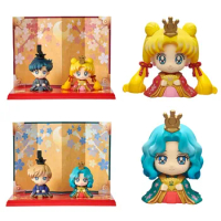 MegaHouse Sailor Moon Anime Figure EX CASHAPON Amara Tenoh Michelle Kaioh Action Figure Toys For Kids Gift Collectible Model