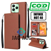 FLIP CASE HP PREMIUM UNTUK INFINIX HOT 40 LEATHER FLIP CASE HP PREMIUM UNTUK INFINIX HOT 40