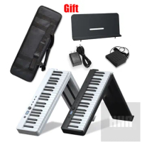 Digital Piano Portable 88 Keys Foldable Multifunctional Digital Piano Electronic Keyboard Piano for Student Musical Instruments
