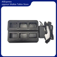 New 2022 Baofeng 6-way charger for Baofeng UV-5R DM-5R Plus Portable Walkie Talkie UV 5R Two Way Radio