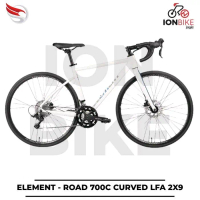 Roadbike Element Curved LFA 700c Discbrake Clean Look Alloy Carbon Look Road Bike Sepeda Balap 700 T