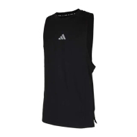 【adidas 愛迪達】男運動背心-HEAT.RDY 涼感 乾爽 吸濕排汗 背心 愛迪達 黑(IS3708)