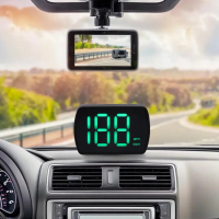 Car HUD Head Up Display Plug & Play GPS Speedometer Auto Electronics Accessories