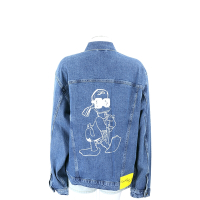 KARL LAGERFELD x Disney 唐老鴨印花藍色牛仔夾克 外套(中性款/男女可穿)