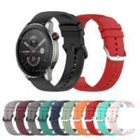 22mm Silicone Strap For Amazfit GTR 4 SmartWatch Band For Huami Amazfit Bip 5/GTR 3 Pro/2 2E/47mm/Pace/Stratos 3 2S 2 Bracelet