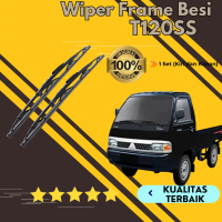 Wiper Metal Blade Mobil Mitsubshi T120ss  Model Frame Besi Konvensional 1 Set Kiri & kanan