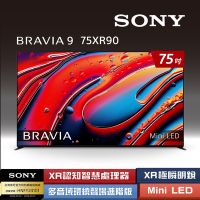 Sony 索尼 BRAVIA 9 75型 XR Mini LED 4K HDR Google TV 顯示器 Y-75XR90